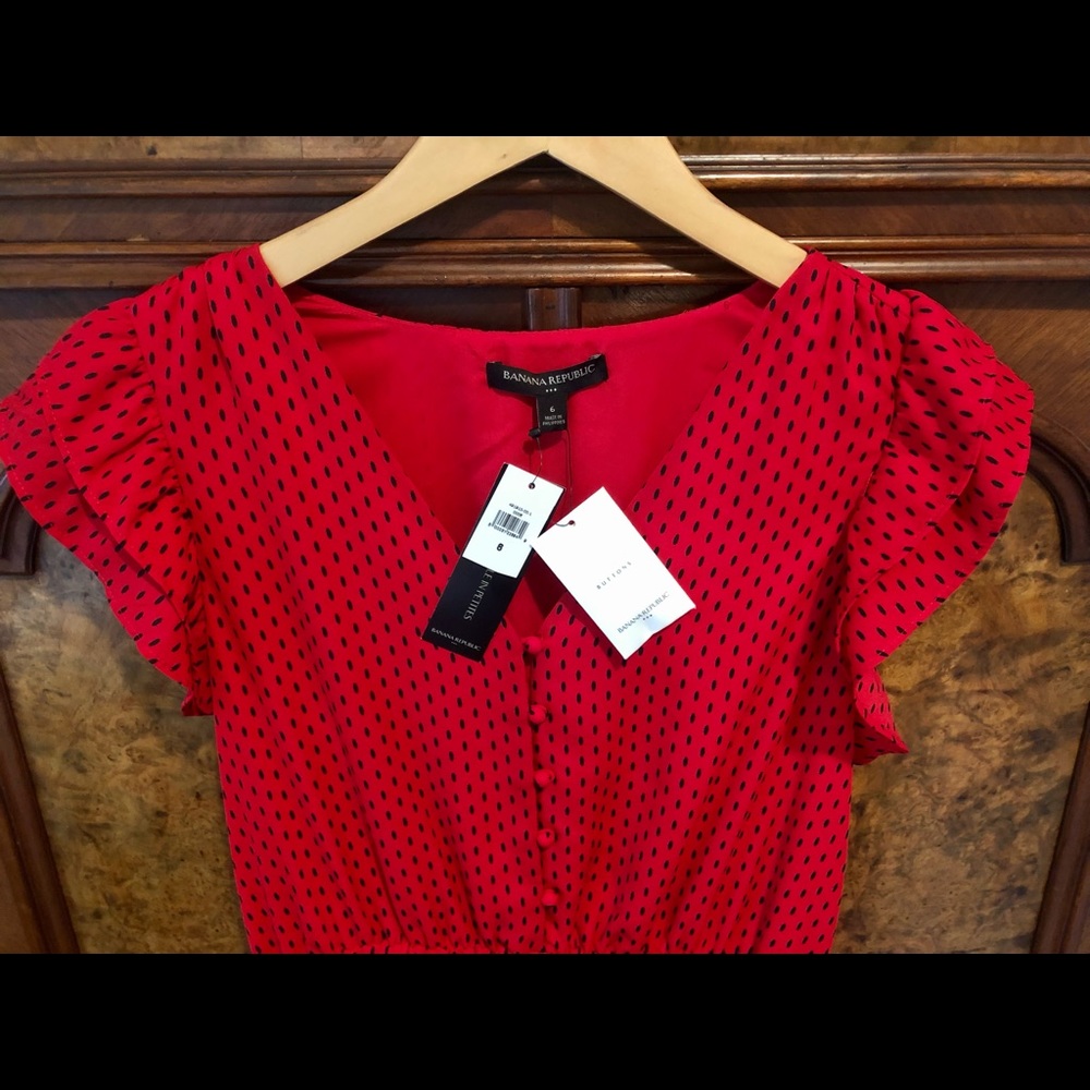 Cute Banana Republic red dress